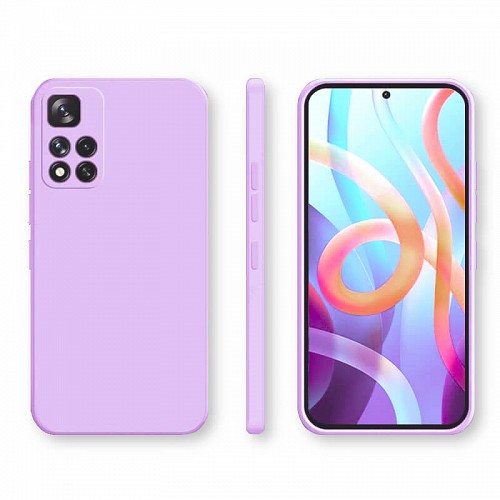 Bodycell Square Liquid Silicon Case Xiaomi Note 11T/Note 11s 5G/Poco M4 Pro 5G Light Violet
