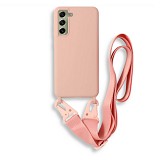 Bodycell Silicon Case με Λουρακι Samsung S21 FE Pink