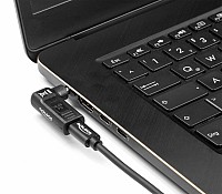 DELOCK αντάπτορας τροφοδοσίας 60012, USB-C σε IBM 7.9x5.5mm, 90°, μαύρος 60012