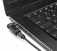 DELOCK αντάπτορας τροφοδοσίας 60010, USB-C σε 5.5x2.1mm, 90°, μαύρος 60010