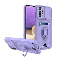 Bodycell Multifunction Case Με Κορδονι Samsung A53 5G Purple