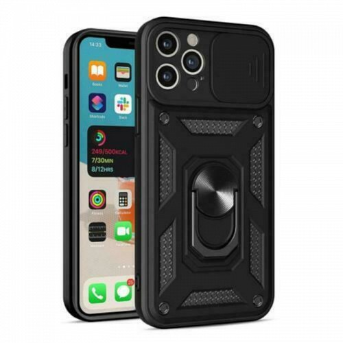 Bodycell Armor Slide Cover Case iPhone 12 Pro  Black
