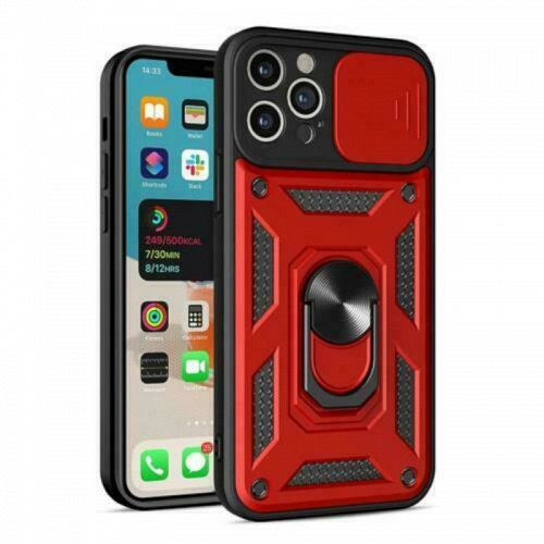 Bodycell Armor Slide Cover Case iPhone 12 Pro  Red