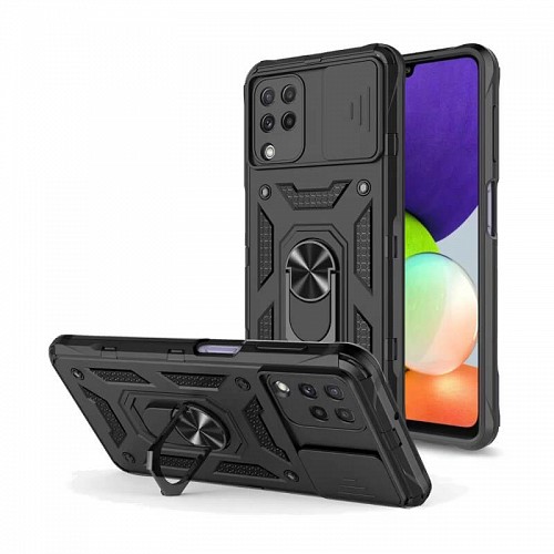 Bodycell Armor Slide Cover Case Samsung A22 4G Black