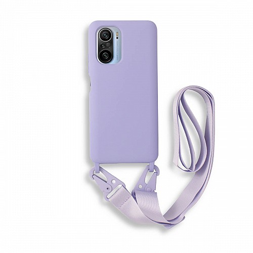 Bodycell Silicon Case με Λουρακι Xiaomi Mi 11i/Poco F3 Violet