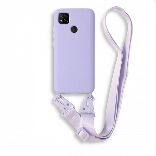 Bodycell Silicon Case με Λουρακι Xiaomi Redmi 9C/Poco C3 Violet