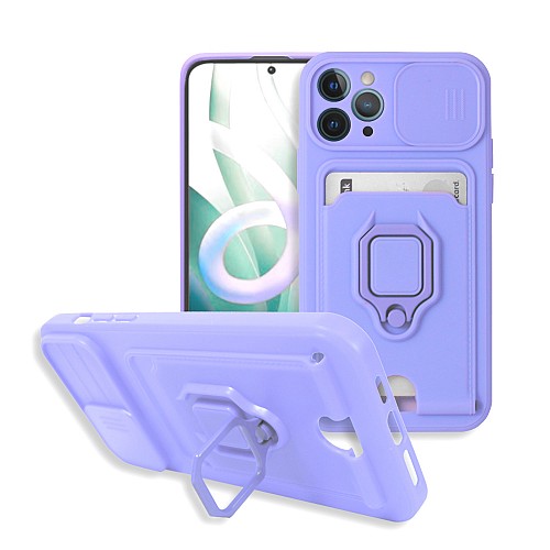 Bodycell Multifunction Case Με Κορδονι iPhone 11 Pro Max Purple