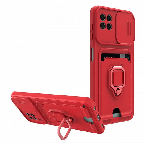 Bodycell Multifunction Case Με Κορδονι Samsung A22 5G/A22s Red