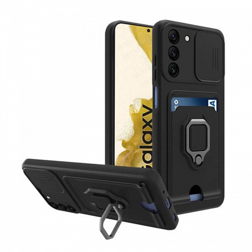 Bodycell Multifunction Case Με Κορδονι Samsung S22 Plus 5G Black