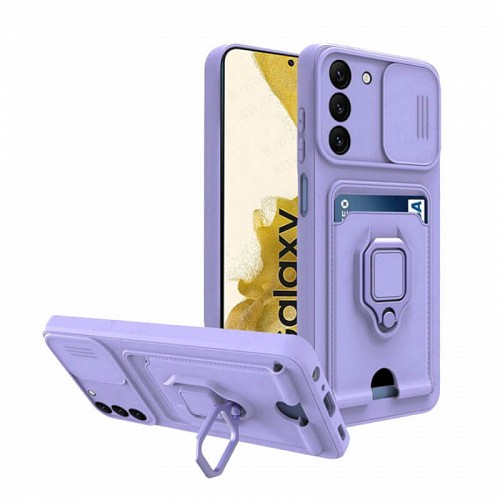 Bodycell Multifunction Case Με Κορδονι Samsung S22 Plus 5G Purple