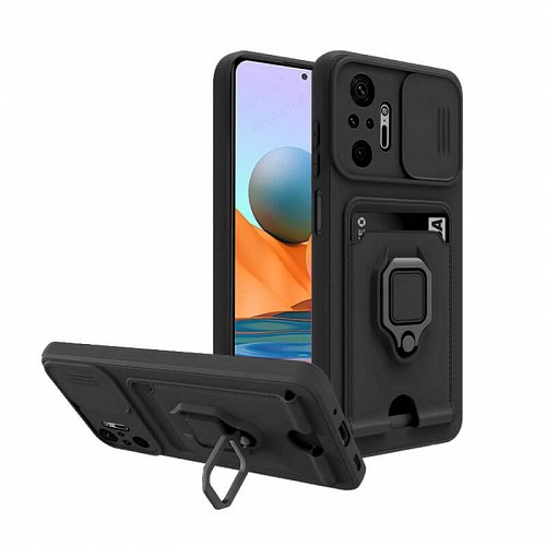Bodycell Multifunction Case Με Κορδονι Xiaomi Note 10 Pro Black