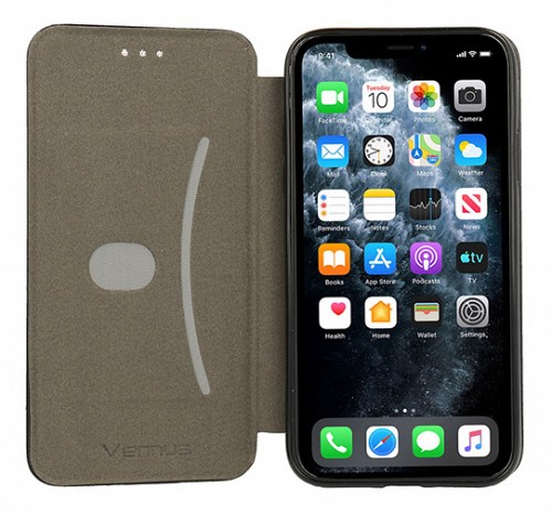 VENNUS Θήκη Βook Elegance VNS-0052 για iPhone 14 Pro Max, μαύρη VNS-0052
