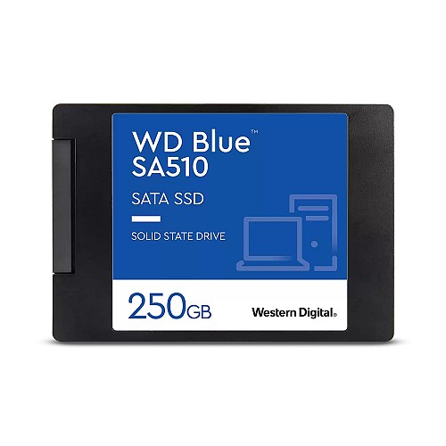 Western Digital Blue SA510 SATA SSD 250GB 2.5?/7mm Cased (WDS250G3B0A)