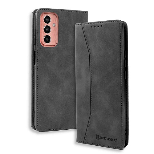 Bodycell Book Case Pu Leather Samsung M13 Black