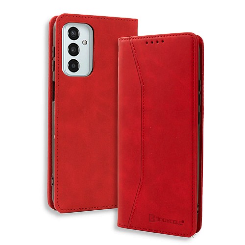 Bodycell Book Case Pu Leather Samsung M23 5G Red
