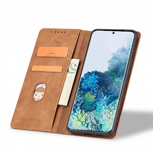 Bodycell Book Case Pu Leather Xiaomi Poco M5  Brown