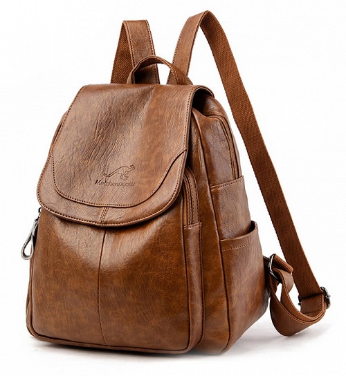 BALIDAISHU γυναικεία τσάντα πλάτης LBAG-0011, καφέ LBAG-0011