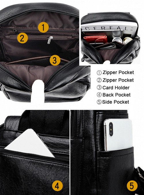 BALIDAISHU γυναικεία τσάντα πλάτης LBAG-0011, καφέ LBAG-0011