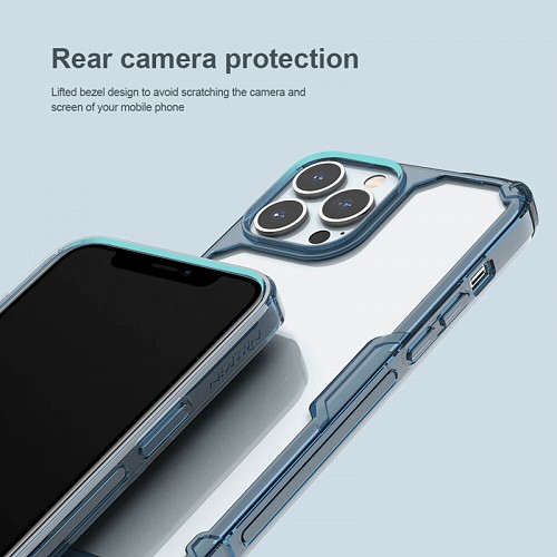 NILLKIN θήκη Nature Pro για Apple iPhone 14 Pro Max, μπλε & διάφανη 6902048248564