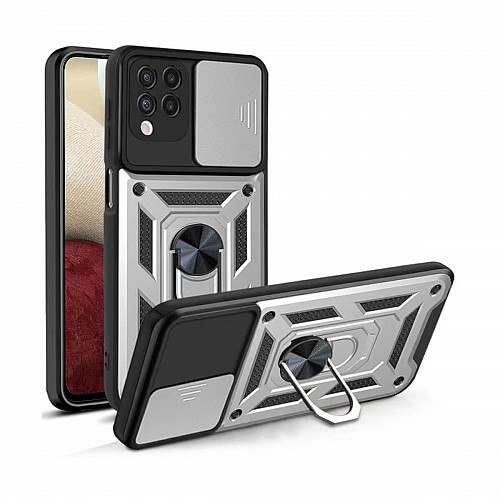 Bodycell Armor Slide Cover Case Samsung A12 Silver