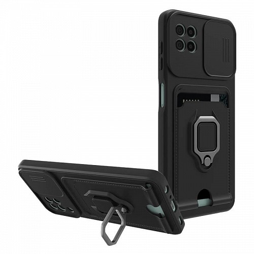 Bodycell Multifunction Case Με Κορδονι Samsung A22 5G/A22s Black