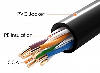 POWERTECH καλώδιο δικτύου CAB-N289, Cat 5e U/UTP, CCA 26AWG, 100m, μαύρο CAB-N289