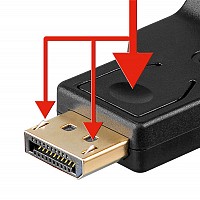 GOOBAY καλώδιο DisplayPort σε VGA 60606, 1080p, 0.15m, μαύρο 60606