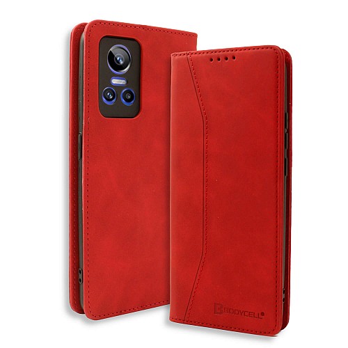 Bodycell Book Case Pu Leather Realme GT Neo 3 5G Red