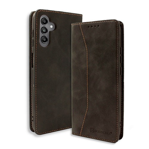 Bodycell Book Case Pu Leather Samsung A04s Black