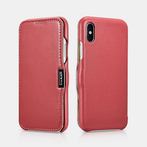 iCarer RI 802 iPhone X/XS Luxury Side-Open Red
