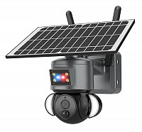 SECTEC smart ηλιακή κάμερα ST-S528M-4G-3MASR με προβολείς, 3MP, 4G, PTZ ST-S528M-4G-3MASR