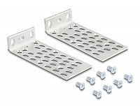 DELOCK σετ βάσεις τοποθέτησης για rack 66236, ασημί, 2τμχ 66236