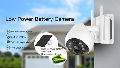 VSTARCAM smart ηλιακή κάμερα CB69, 10000mAh, IP66, 3MP, WiFi, PTZ CB69-TZ