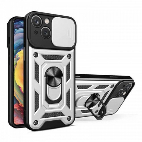 Bodycell Armor Slide Cover Case iPhone 14  Silver