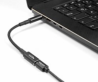 DELOCK αντάπτορας τροφοδοσίας laptop 60036, USB-C σε Dell 4.5x3.0mm, 15cm, μαύρος 60036