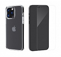 ROCKROSE θήκη & tempered glass 2.5D Premium για iPhone 14 Plus, διάφανο RRGT04S14MC