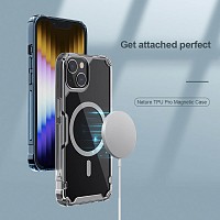 NILLKIN θήκη Nature Pro Magnetic για iPhone 14, μπλε & διάφανη 6902048248588