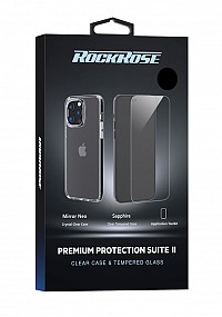 ROCKROSE θήκη & tempered glass 2.5D Premium για iPhone 14 Plus, διάφανο RRGT04S14MC