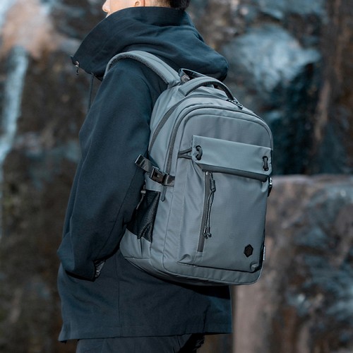 ARCTIC HUNTER τσάντα πλάτης B00531 με θήκη laptop 15.6, 25L, γκρι B00531-GY