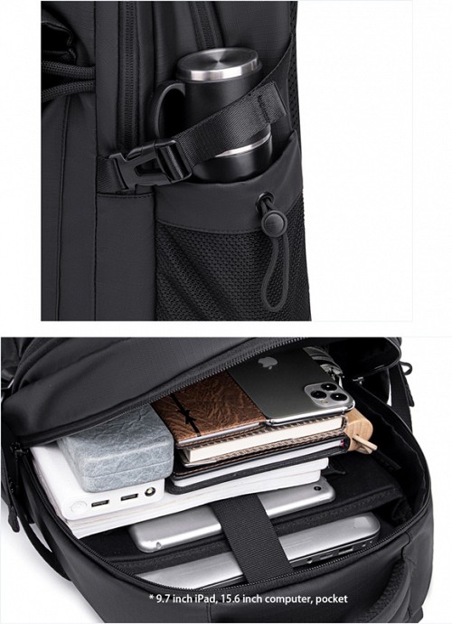 ARCTIC HUNTER τσάντα πλάτης B00531 με θήκη laptop 15.6, 25L, γκρι B00531-GY