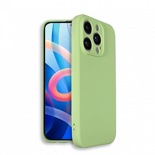 Bodycell Square Liquid Silicon Case iPhone 14 Pro  Light Green