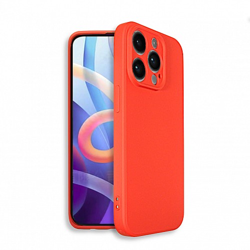 Bodycell Square Liquid Silicon Case iPhone 14 Pro  Red