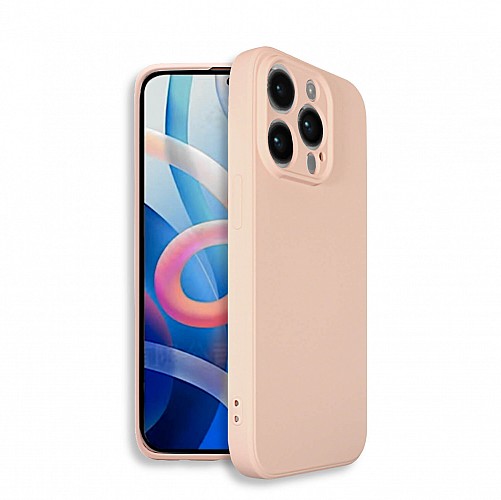 Bodycell Square Liquid Silicon Case iPhone 14 Pro Max Pink