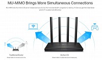 TP-LINK Router Archer C6, Wi-Fi 1200Mbps AC1200, MU-MIMO, Ver. 4.0 ARCHER-C6-V4