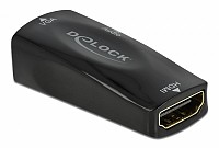 DELOCK αντάπτορας HDMI σε VGA 66560, με audio, 1080p/60Hz, μαύρος 66560