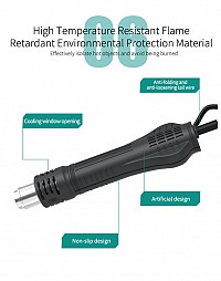QUICK σταθμός κόλλησης QUICK715, κολλητήρι/πιστόλι αέρα, 760W, 100~450°C QUICK715