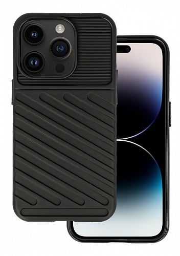 POWERTECH Θήκη Thunder MOB-1833 για iPhone 14 Pro, μαύρη MOB-1833
