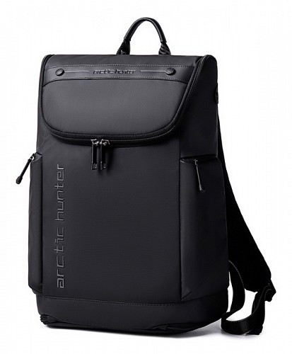 ARCTIC HUNTER τσάντα πλάτης B00465 με θήκη laptop 15.6, 25L, μαύρη B00465-BK