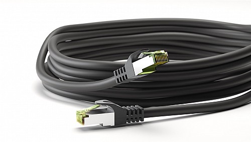GOOBAY καλώδιο δικτύου 61094, CAT 8.1 S/FTP, copper, GHMT, 2m, μαύρο 61094
