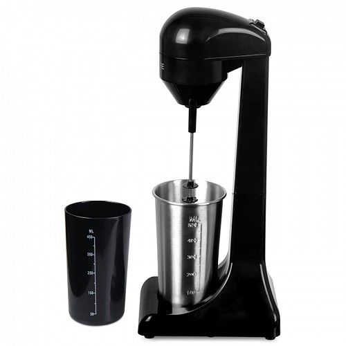 Φραπεδιέρα με 1 inox + 1 πλαστικό ποτήρι και πλήκτρο push, 100W LIFE MyFrappe INOX PUSH